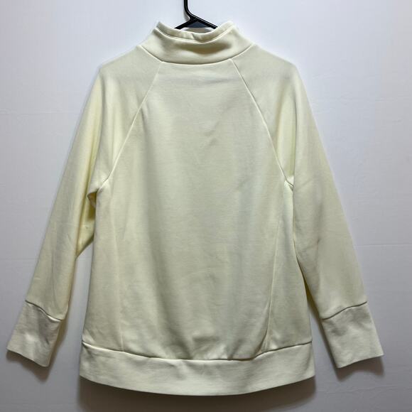 Fabletics Women’s Cream Pullover Sweatshirt Funnel Neck Size M - Picture 3 of 11